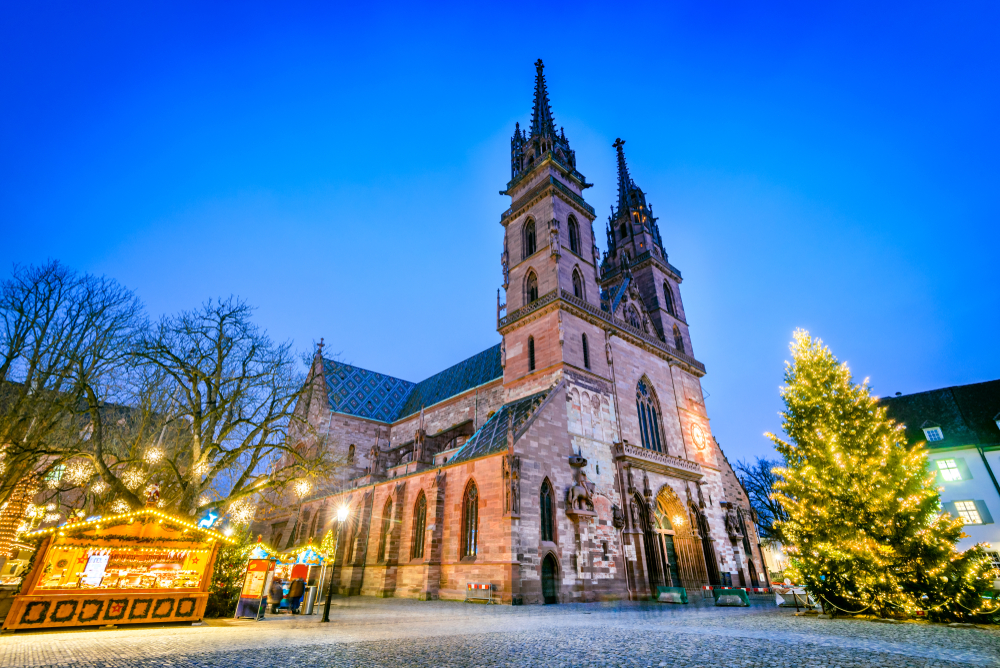 Basel Christmas Market Winter Festive Switzerland Xmas