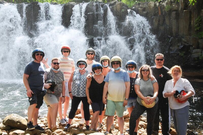 Quad Biking in Mauritius - stop near hidden waterfall