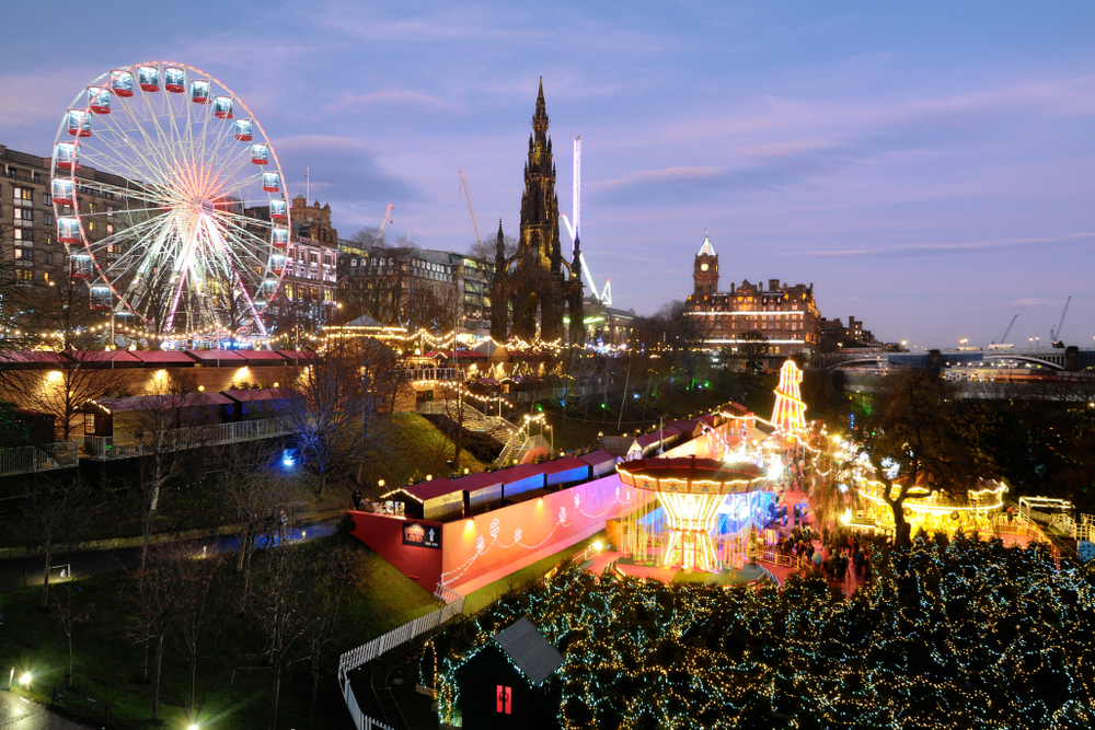 Edinburgh Christmas Market in Scotland Festive Break